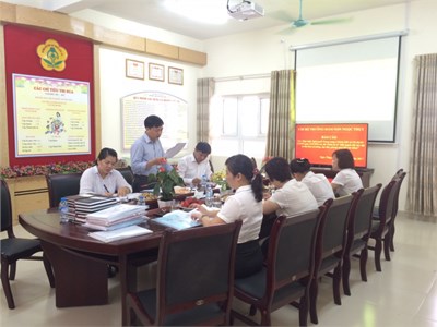 Chi bộ Trường Mầm non Ngọc Thụy đón Đoàn kiểm tra, giám sát của Đảng ủy Phường Ngọc Thụy.